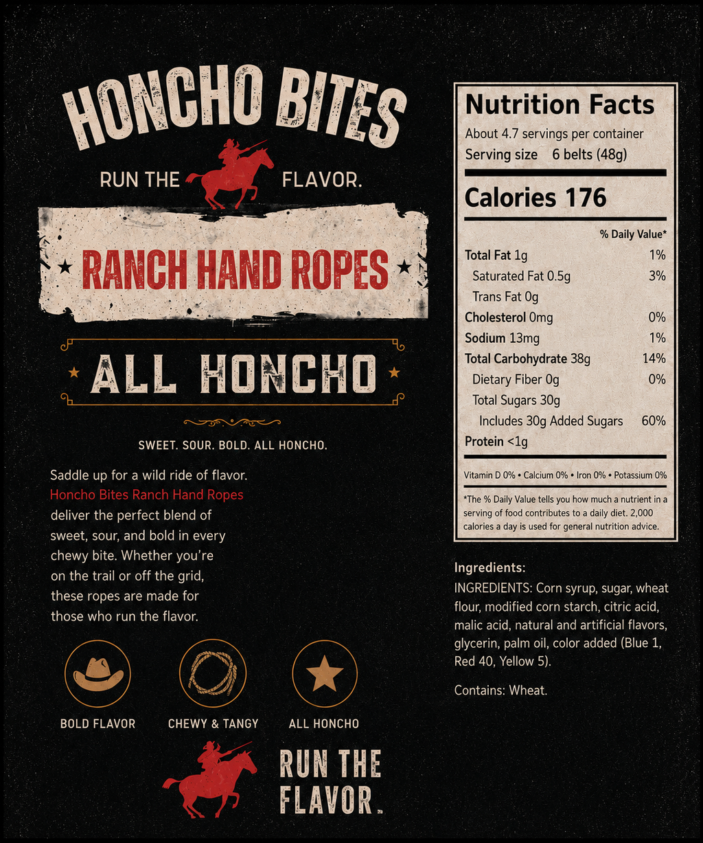 Pre Order Sour Ranch Hand Ropes